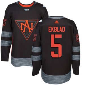 Lapsille NHL Pohjois-Amerikka Team #5 Aaron Ekblad Authentic Musta Vieras 2016 World Cup